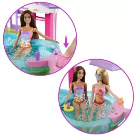 Barbie medencés buli játékszett