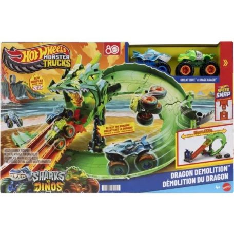 Hot Wheels Monster Trucks Sárkányfutam pályaszett