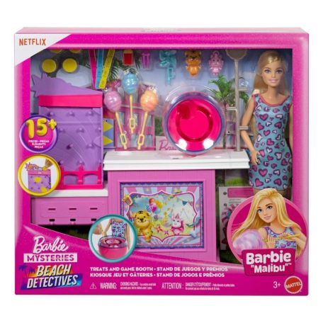 Barbie Rejtélyek tengerparti detektívek - Vattacukor stand játékszett