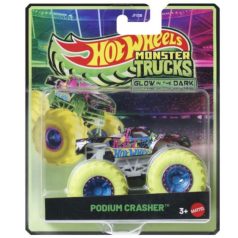   Hot Wheels Monster Trucks Glow in the Dark sötétben világító játékautó - Podium Crasher (1:64)
