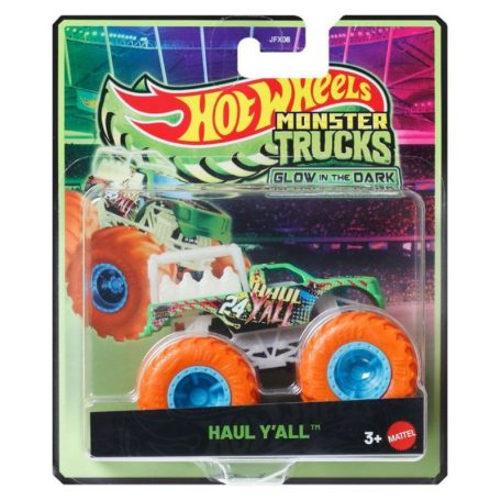 Hot Wheels Monster Trucks Glow in the Dark sötétben világító játékautó - Haul Y'all (1:64)