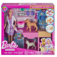   Barbie Állatorvos játékszett babával - Gyors gyógyulás állatorvosi klinika
