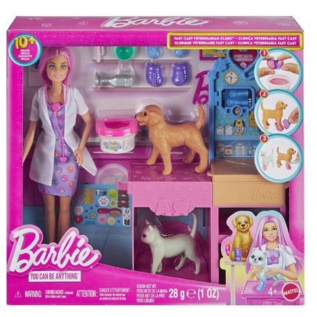 Barbie Állatorvos játékszett babával - Gyors gyógyulás állatorvosi klinika