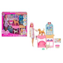   Barbie Állatorvos játékszett babával - Gyors gyógyulás állatorvosi klinika