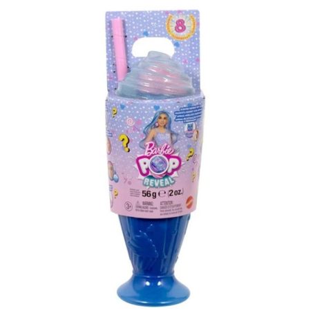 Barbie Pop Reveal játékszett - Illatos shaker baba (kék)