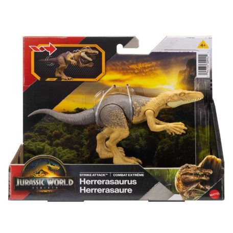 Jurassic World: Újjászületés - Strike Attack - Herrerasaurus támadó dinó figura