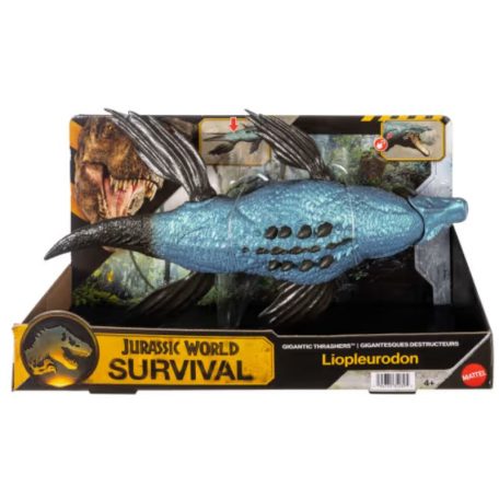 Jurassic World Gigantic Thrashers - Óriás támadó dinó akciófigura - Liopleurodon