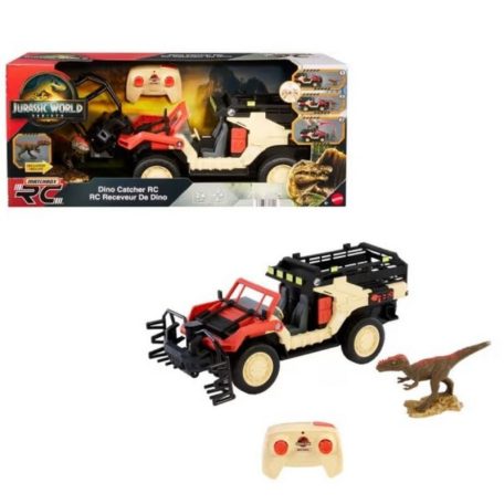 Matchbox Jurassic World: Újjászületés Távirányítós dinóbefogó játékautó