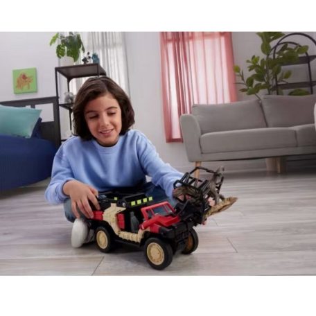 Matchbox Jurassic World: Újjászületés Távirányítós dinóbefogó játékautó