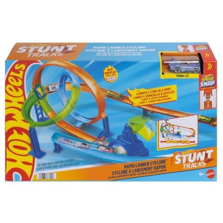 Hot Wheels Gyorsindító duplahurok ciklon pályaszett