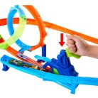Hot Wheels Gyorsindító duplahurok ciklon pályaszett