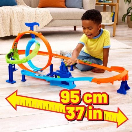 Hot Wheels Gyorsindító duplahurok ciklon pályaszett