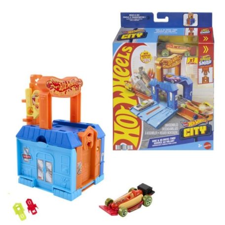 Hot Wheels City Dine & Go Drive-Thru Course Drive pályaszett