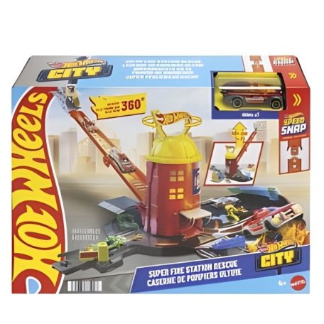 Hot Wheels Tűzoltó Torony pályaszett