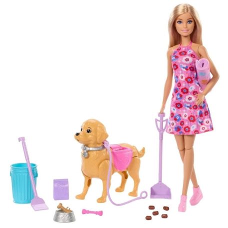 Barbie Family & Friends - Gondos Gazdi játékszett Malibu Barbie babával