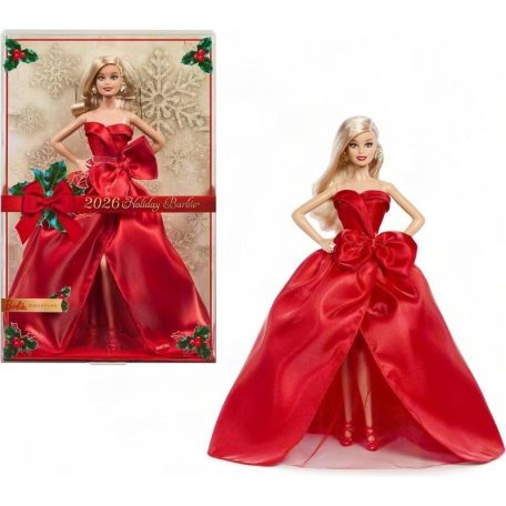 Barbie 2026 Holiday szőke hajú baba