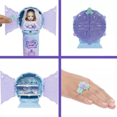 Disney Frozen Jewel Reveal - Jégvarázs Jégkristály meglepetés szett Elza divatbabával