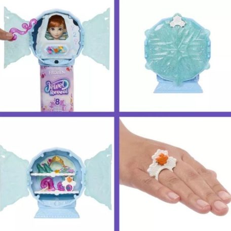 Disney Frozen Jewel Reveal - Jégvarázs Jégkristály meglepetés szett Anna divatbabával