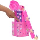 Barbie Rise & Surprise Pet birthday meglepetés szett csúszdával
