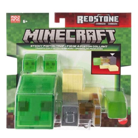 Minecraft Redstone Charged játékfigura szett - Ragadós szelep csapda