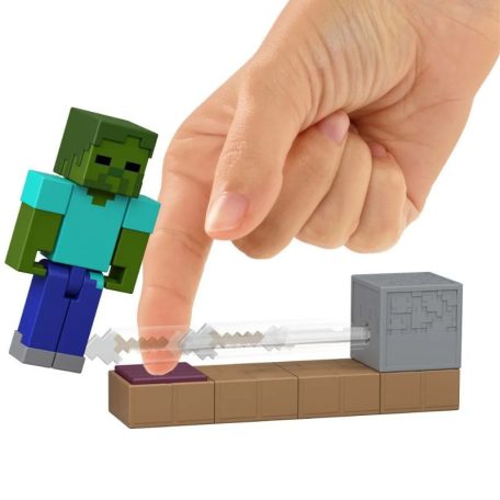 Minecraft Redstone Charged játékfigura szett - Zombi nyilas csapda