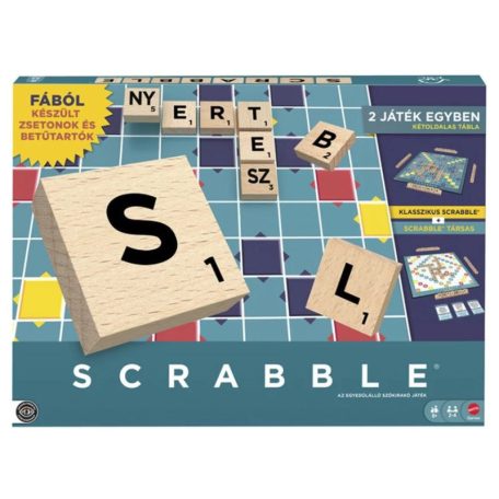 Scrabble Original és Társasjáték fából (2 játék 1-ben)