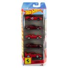 Hot Wheels kisautók: Ferrari 5 darabos szett