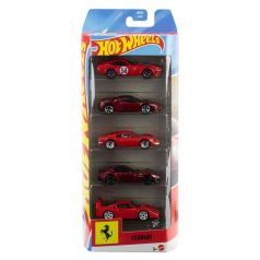 Hot Wheels kisautók: Ferrari 5 darabos szett