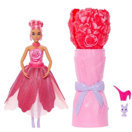 Barbie Petal POP - Virágvarázs illatos meglepetés baba - Rózsa