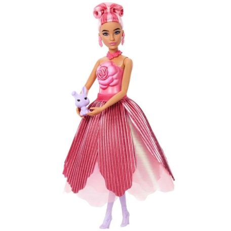 Barbie Petal POP - Virágvarázs illatos meglepetés baba - Rózsa