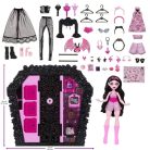 Monster High Rémtrendi öltöző Draculaura játékbabával
