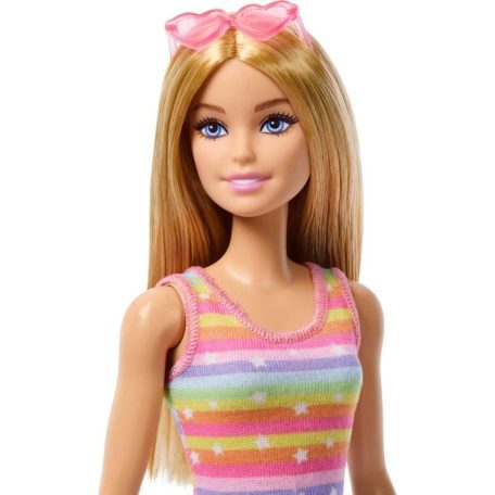 Barbie kutyasétáltó görkoris szett - Szőke hajú baba