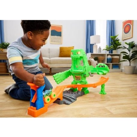 Hot Wheels Monster Trucks slimeszörny káosz pályaszett