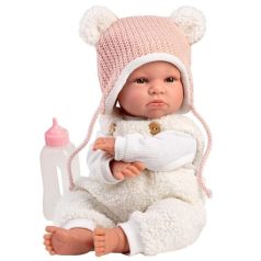 LLorens Lara síró baba szívecskés ruciban (38 cm)