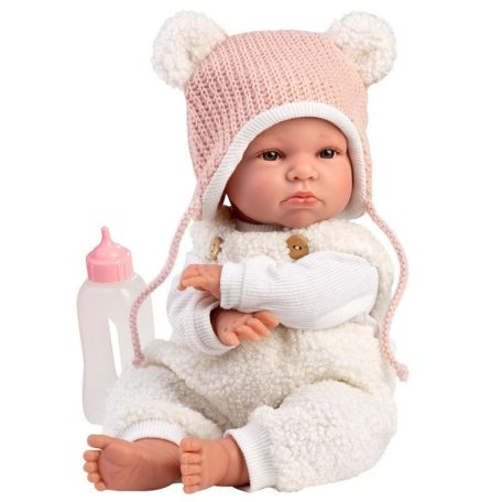 LLorens Lara síró baba szívecskés ruciban (38 cm)