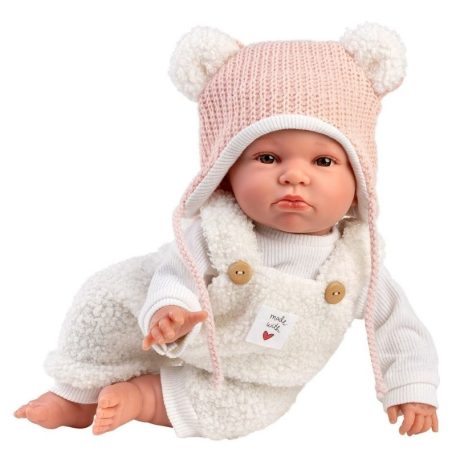 LLorens Lara síró baba szívecskés ruciban (38 cm)