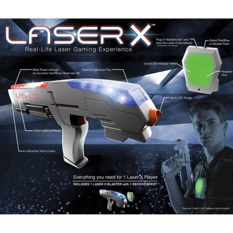 Laser-X lézerfegyver 1 db-os szett
