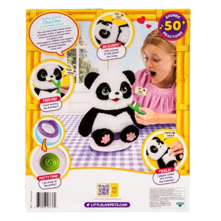 Little Live Pets interaktív plüssjáték - ChuChu panda