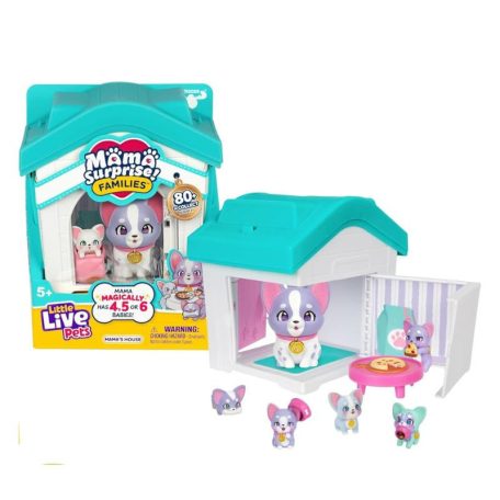 Little Live Pets Mama Surprise Családok játékszett - Francia bulldog családi kutyaház