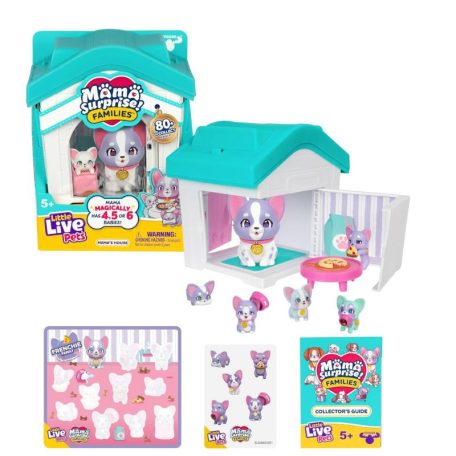 Little Live Pets Mama Surprise Családok játékszett - Francia bulldog családi kutyaház