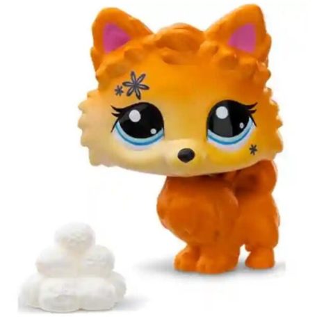 Littlest Pet Shop figura bliszter csomagolásban S2 - Pomeranian kutya (77)