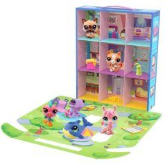 Littlest Pet Shop S2 Hotel készlet 6 db játékfigurával