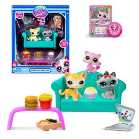 Littlest Pet Shop Dinner Dash 3-as készlet S3 (166-167-168)
