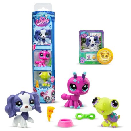 Littlest Pet Shop 3-as henger S3 - Backyard Pets (160-161-162)
