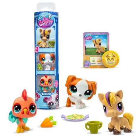 Littlest Pet Shop 3-as henger S3 - Barnyard Pets (163-164-165)