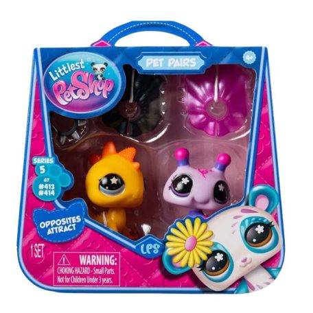Littlest Pet Shop állatpár 2-es csomag 5. széria - Iguána és Méhecske