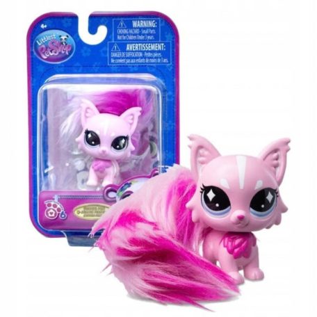 Littlest Pet Shop figura S6 - Rózsaszín róka (485)
