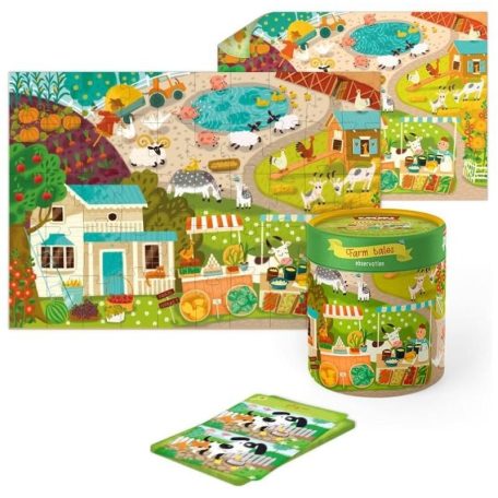 Dodo kétoldalú puzzle - Élet a farmon (50 db)