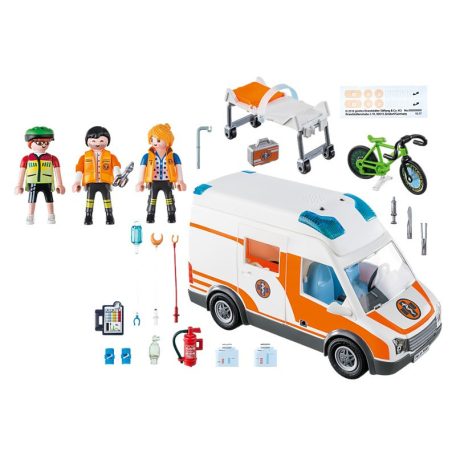 Playmobil City Life 70049 Mentőautó villogó fényekkel