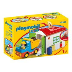 Playmobil 1-2-3 70184 Teherautó formaválogató garázzsal